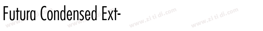 Futura Condensed Ext字体转换